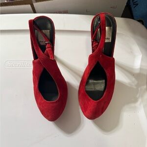 Dolce Vita Red Women's Slingback Shoes 4”